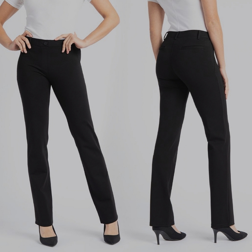 Betabrand dress pant yoga pants straight leg